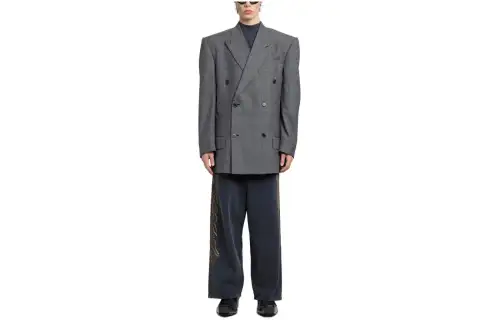Balenciaga Business Suit, Regular Fit Men's Gray