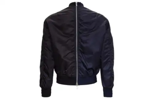 DIOR Jackets Men's Black Stand Collar Moderate Other