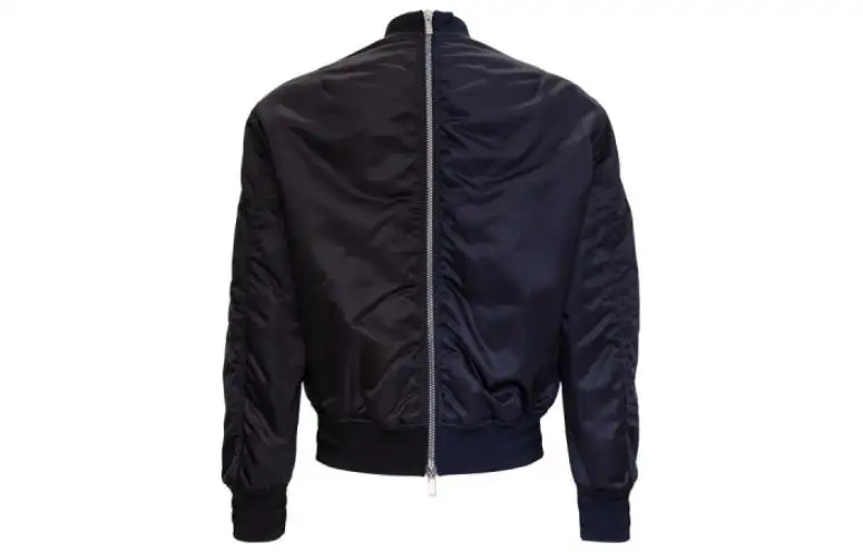 DIOR Jackets Men's Black Stand Collar Moderate Other