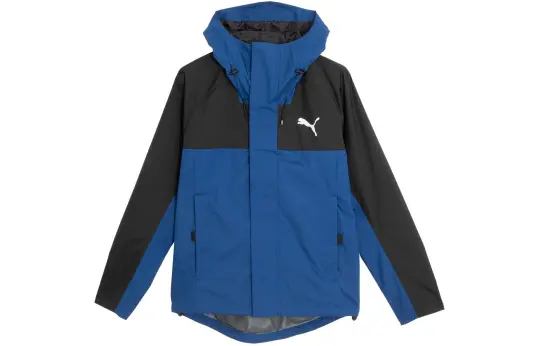 PUMA OUTDOOR Hiking Waterproof And Windproof Windbreaker Jacket Men's Dark Navy Blue