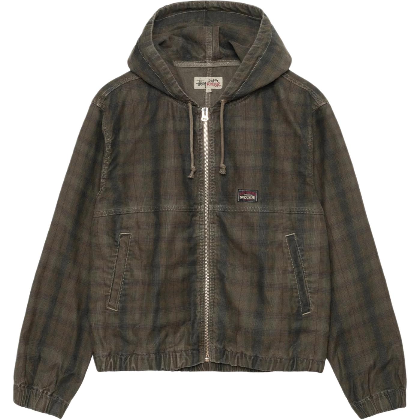 Куртка Stussy Stussy 2024 SS24 WORK JACKET UNLINED PLAID (в клетку)