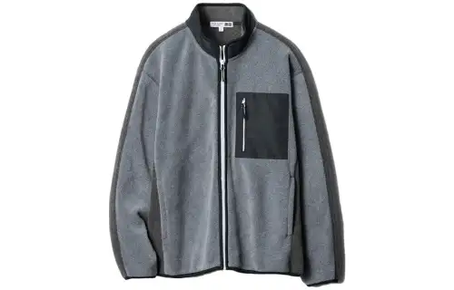 UNIQLO X JW Anderson Uniqlo Jw Anderson Co Branded Series Jackets Men's Dark Gray Stand Collar Moderate Other