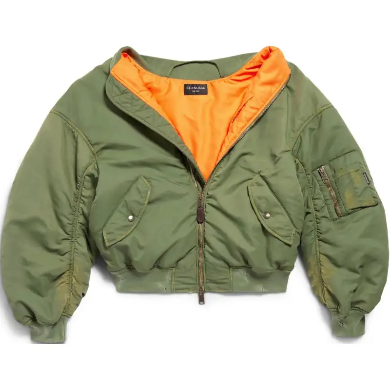 Balenciaga Zip-Up Bomber Jacket