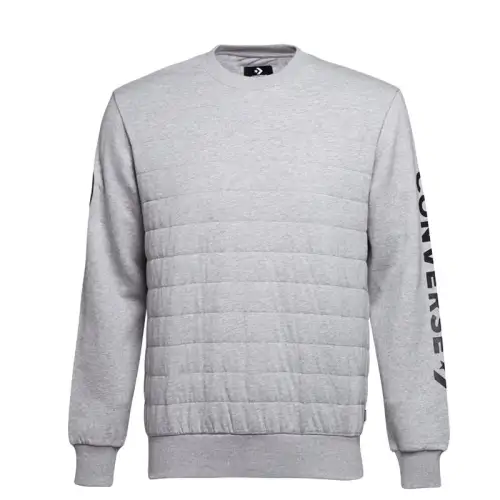 Converse Sweatshirts Men's Gray Crew Neck Moderate Other