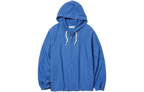 UNIQLO Jackets Unisex Lake Blue Hooded Non Detachable Moderate Other
