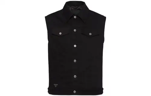 Prada Bull button-up denim gilet