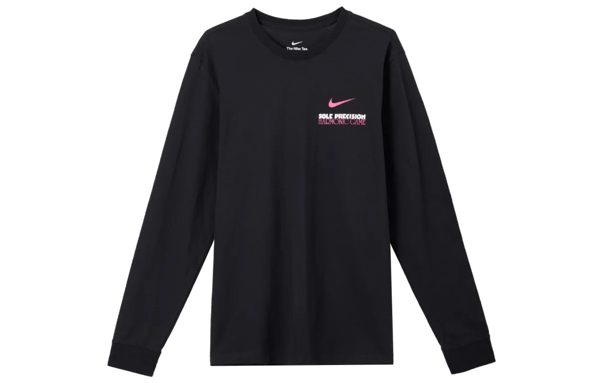 Nike T-Shirts Men's Black Crew Neck Moderate