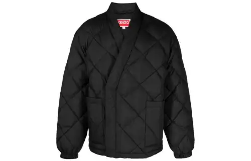Kenzo padded logo-patch jacket