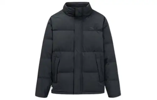 ANTA Down Jackets Men's Black Stand Collar Moderate Down Jacket