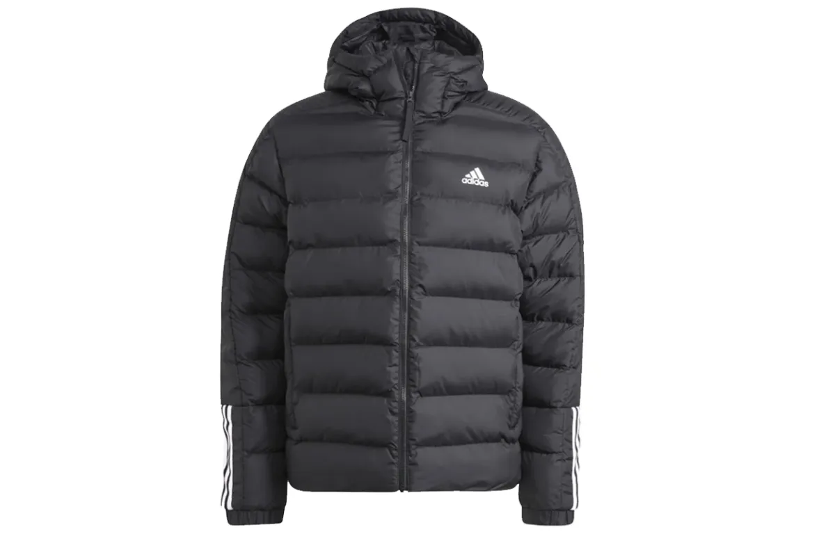 Adidas 3 Stripes Puffer Jacket Men's Black
