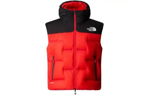 THE NORTH FACE CLOUD DOWN HOODED NUPTSE GILET Vest Unisex Red