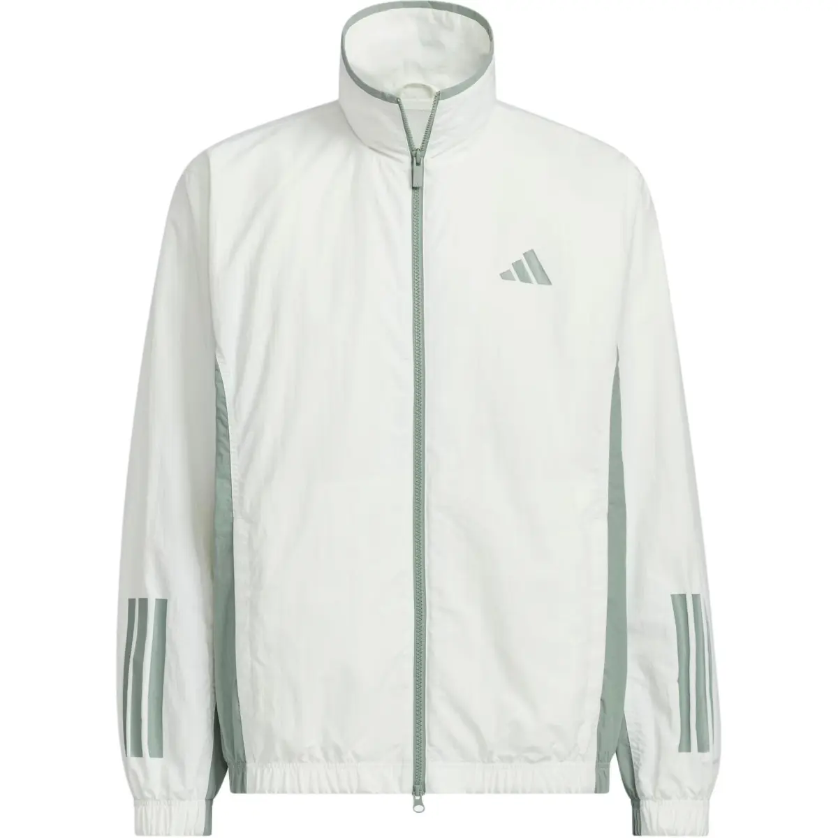 Adidas Jackets Men's Jade White Stand Collar Moderate Other