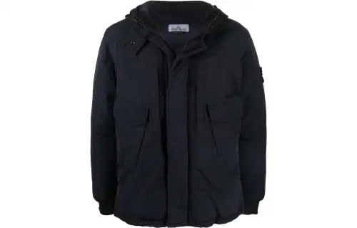 STONE ISLAND Down Jacket Unisex Black