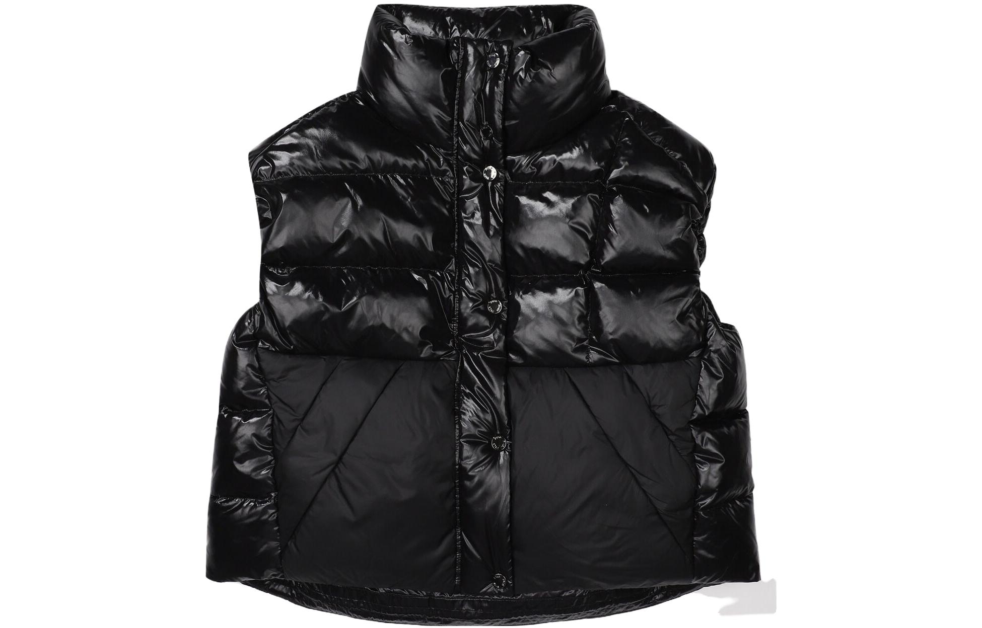 FILA Down Vests Unisex Black Stand Collar Moderate Other