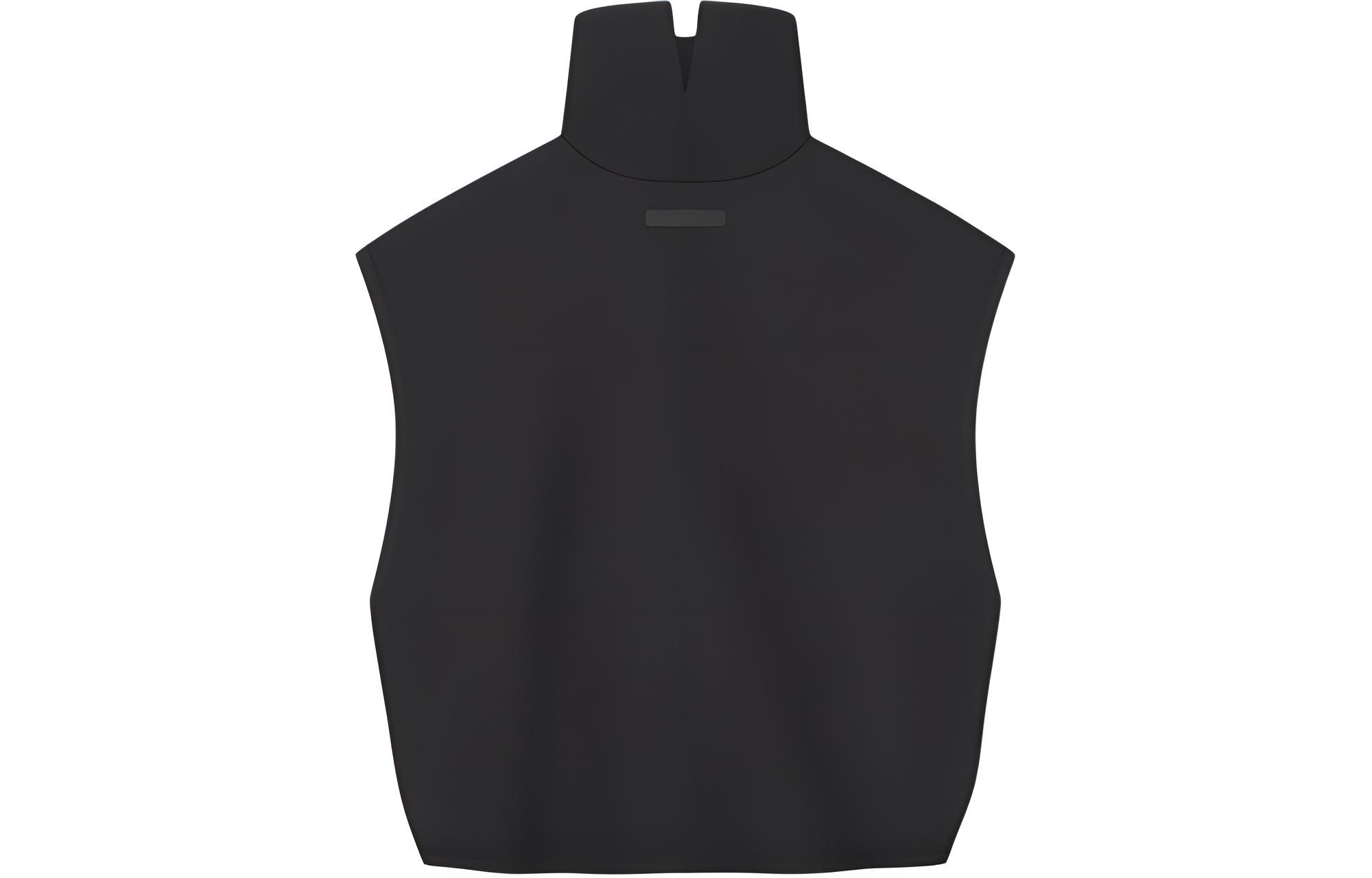 Adidas X Fear Of God Athletics Women’s Suede Fleece Muscle Mock Neck Sleeveless T Shirt Black