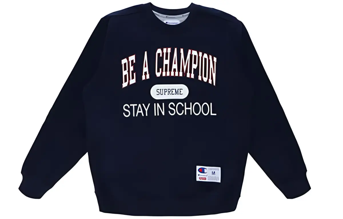 Supreme Champion Stay In School Crewneck