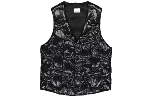 Burberry Vests Men's Black V Neck Moderate Other