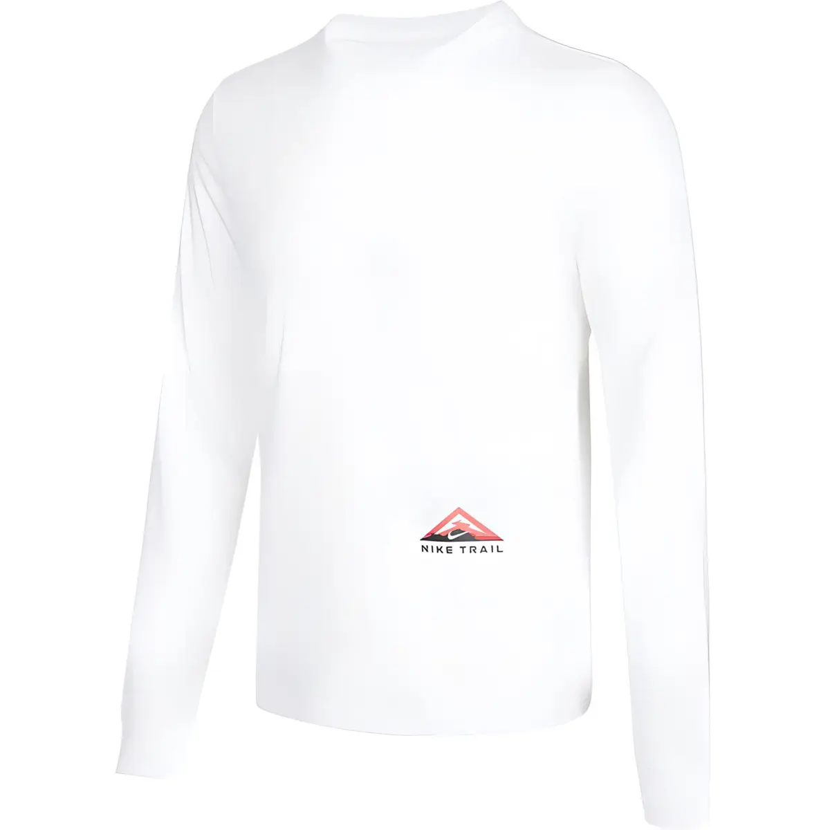 Nike T-Shirts Men's White Crew Neck Moderate Straight Fit