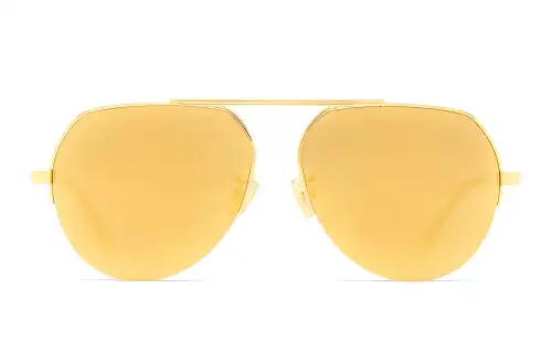 Bottega Veneta Sunglasses Unisex Gold
