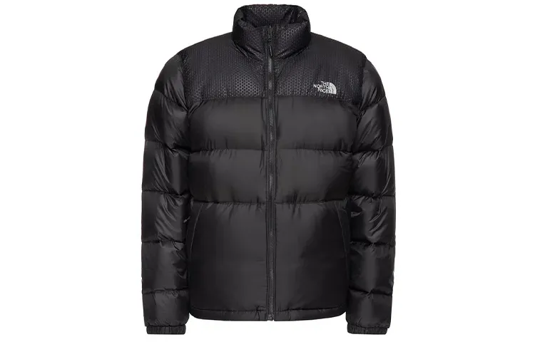 THE NORTH FACE Down Jackets Men's Black Stand Collar Thickened Puffer Jacket