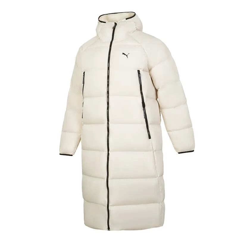 PUMA Down Jackets Men's White Hooded (Non-detachable) Moderate