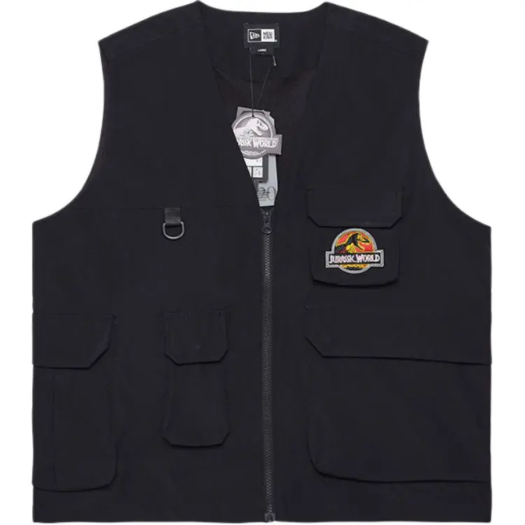 New Era Vests Unisex Black V-neck Moderate Other