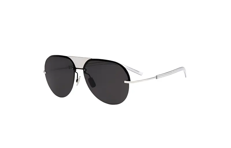 DIOR Titanium Aviator Sunglass · Men's Silver