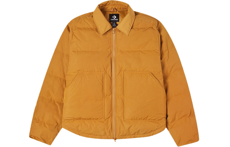 Converse Down Jackets Men's Wheat Lapel Moderate Down Jacket