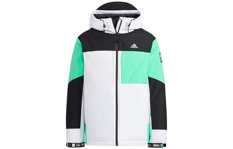 Adidas Down Jackets Men's White Hooded Moderate Other