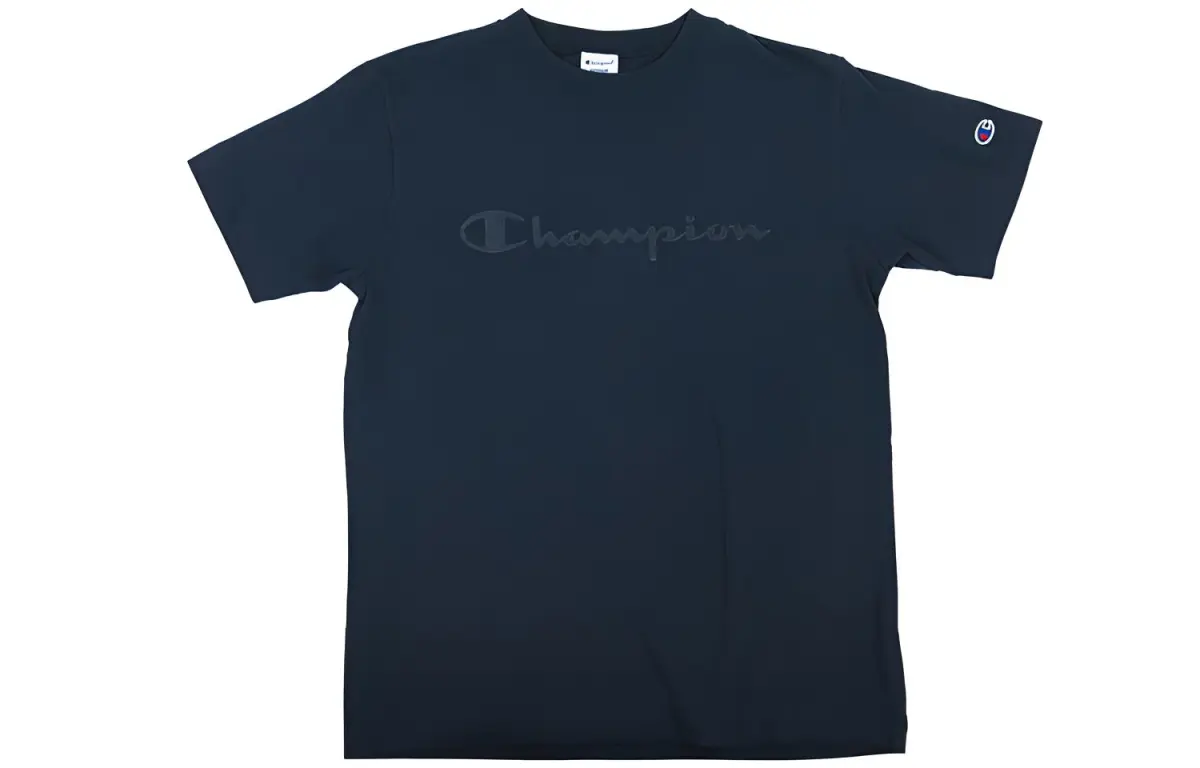 Champion T Shirt Japan Version Unisex Navy Blue
