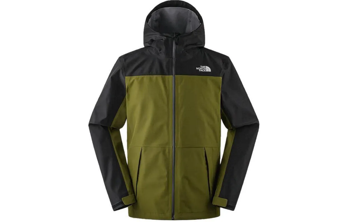 THE NORTH FACE Urban Exploration Outdoor Hiking Waterproof, Windproof, And Breathable Windbreaker Jacket Men's Green