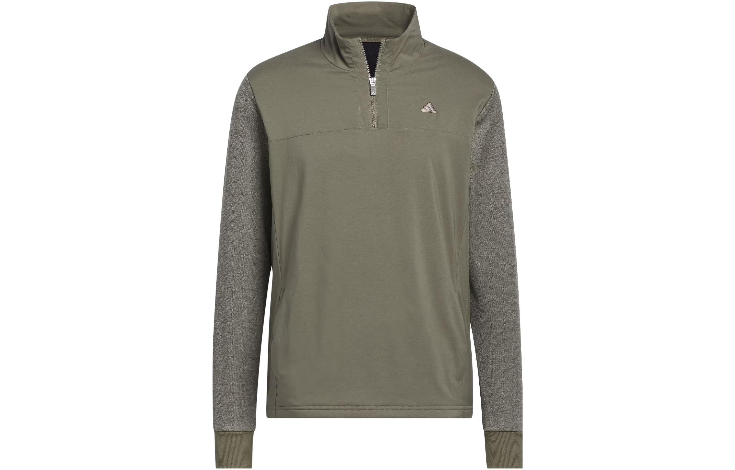 Adidas Jackets Men's Strata Olive Green Stand Collar Moderate Other