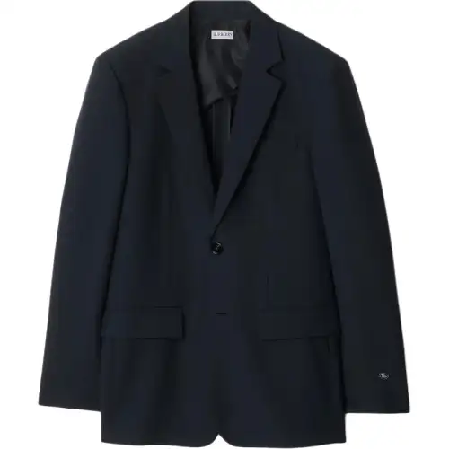 Burberry FW24 Business Suit Coat Men's Marine Blue