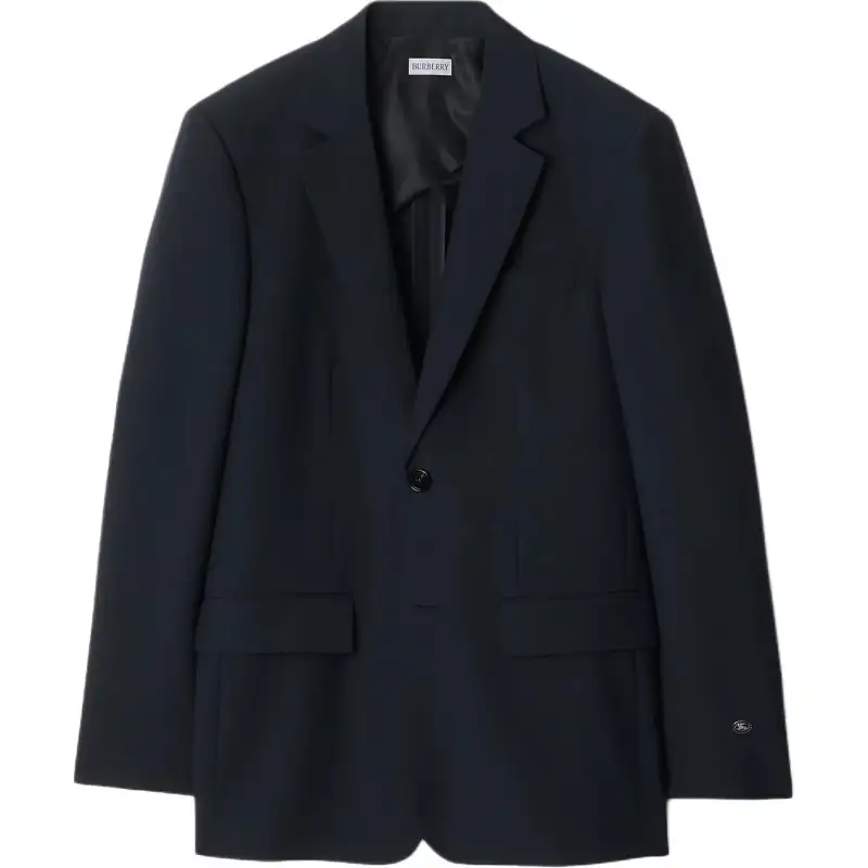 Burberry FW24 Business Suit Coat Men's Marine Blue