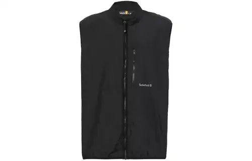 Timberland Vests Men's Black Stand Collar Moderate Other