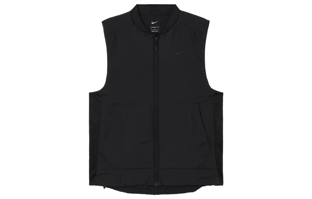 Nike Therma Vests Men's Black Baseball Collar Moderate Other