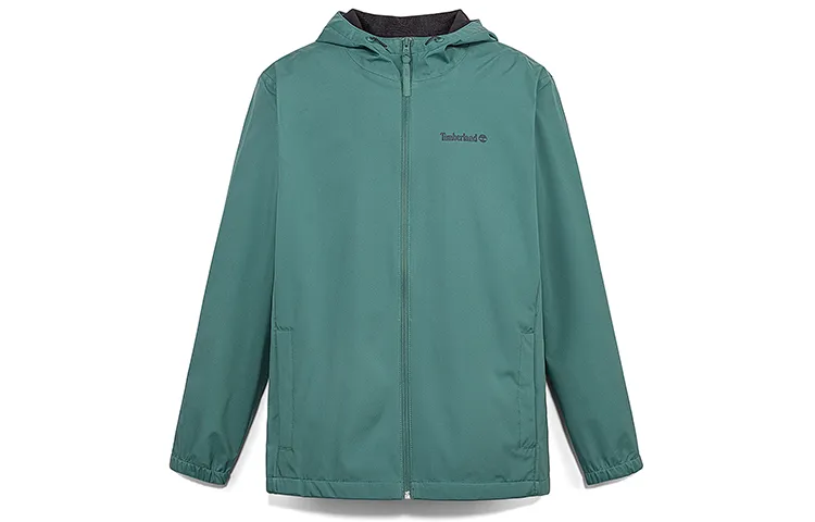 Timberland Waterproof Windbreaker Jacket Men's Blue Green
