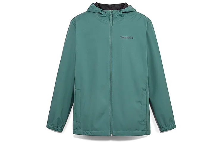 Timberland Waterproof Windbreaker Jacket Men's Blue Green
