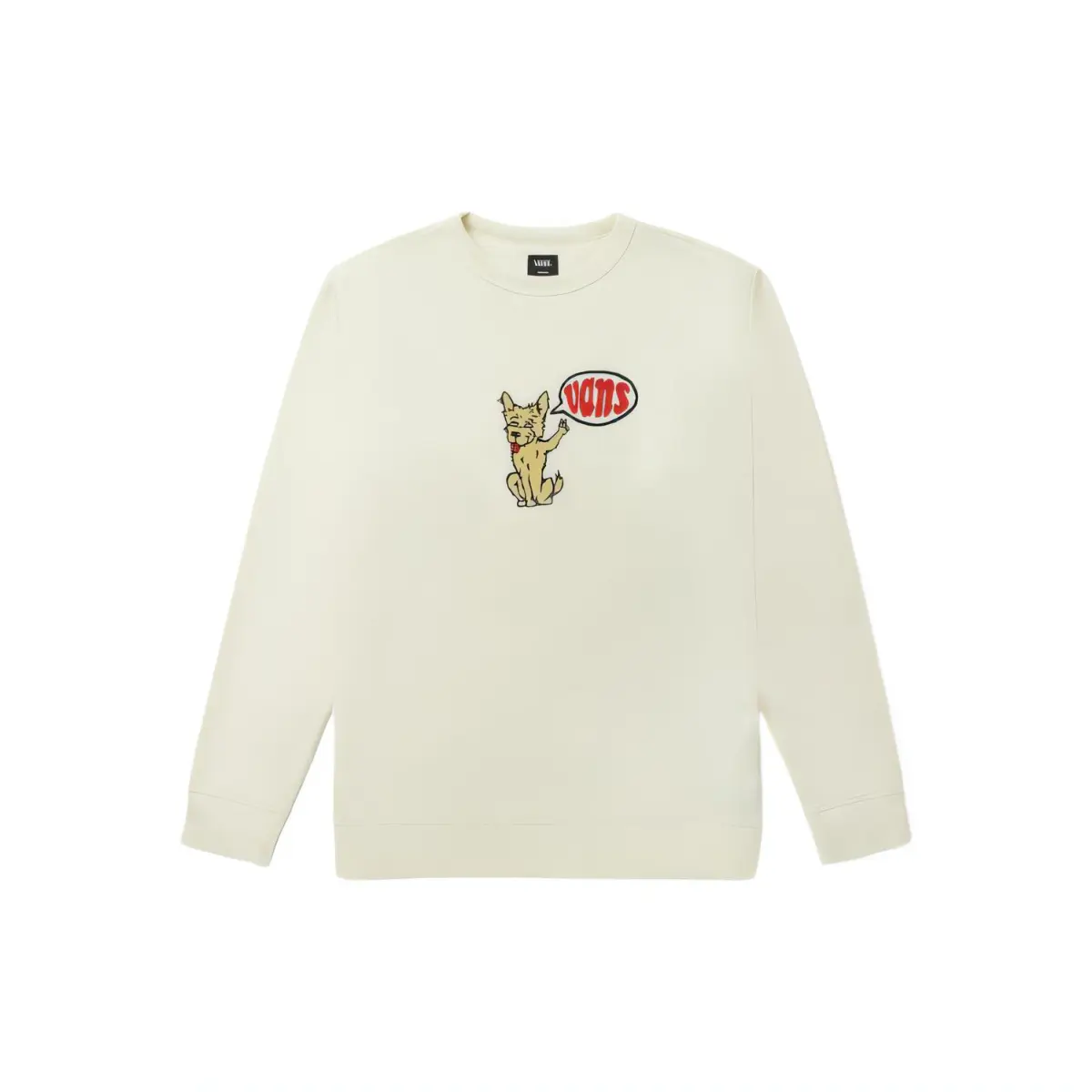 Vans Sweatshirts Unisex Ecru Crew Neck Moderate Regular
