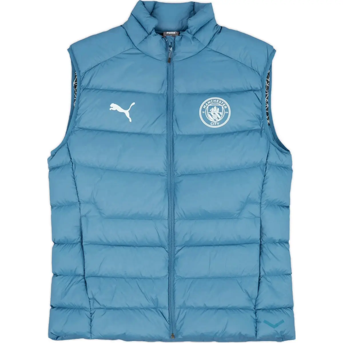 PUMA Down Vests Unisex Blue Stand Collar Moderate Other