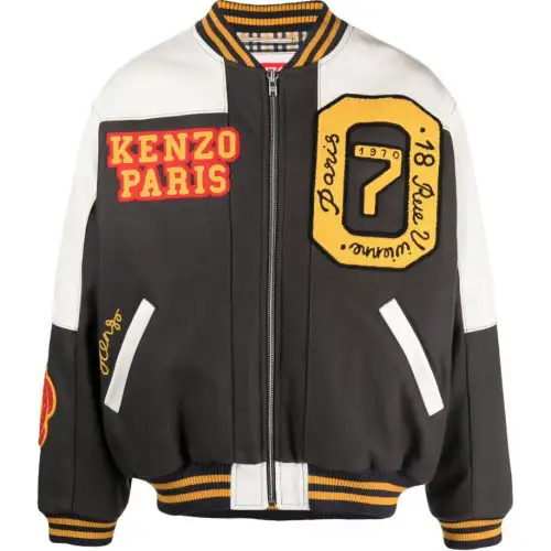 【Previous SeasonReplicated_FI】KENZO Tiger Academy logo-appliqué bomber jacket