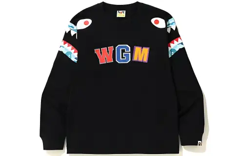 Bape Abc Camo Shark Shoulder L/S Tee