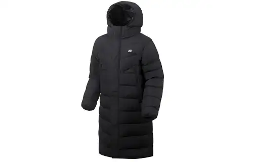 Skechers Solid Color Hooded Down Jacket Men's