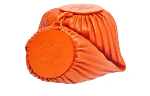 LOEWE Napa Lambskin Handheld Shoulder Bag Women's Orange