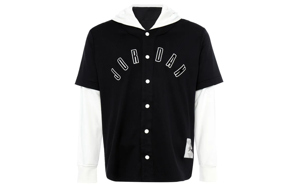 Jordan Jackets Men's Black Hooded Moderate Mock Two-Piece