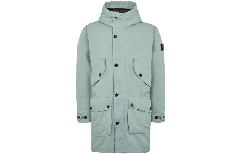 STONE ISLAND FW22 Down Jacket Unisex Sage Green