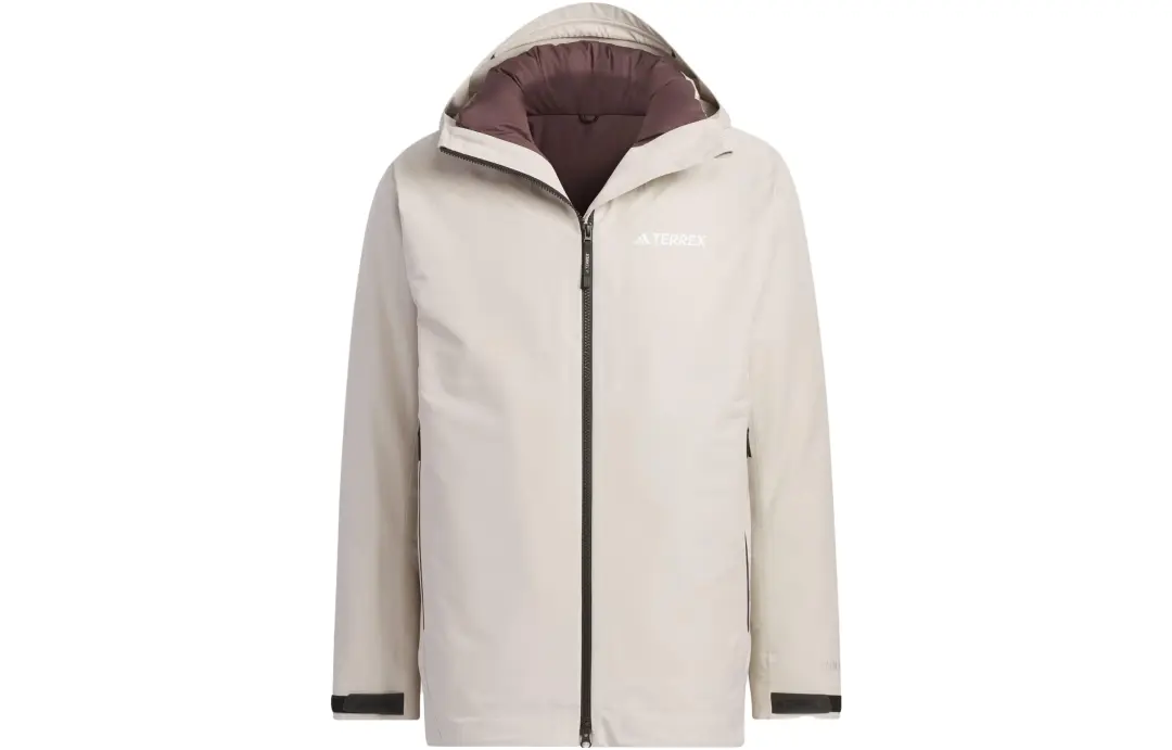 Adidas RAIN.RDY Waterproof And Windproof Windbreaker Jacket Men's Ecru