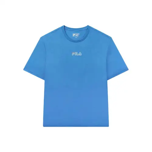 FILA T Shirts Men's Blue BU Crew Neck Moderate