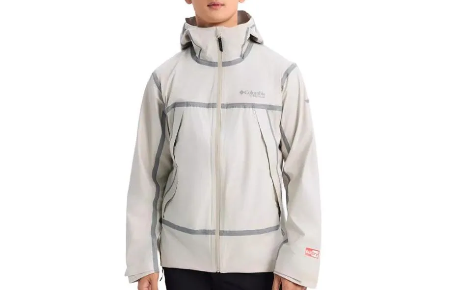 Columbia TITANIUM Windbreaker Jacket Unisex Ecru