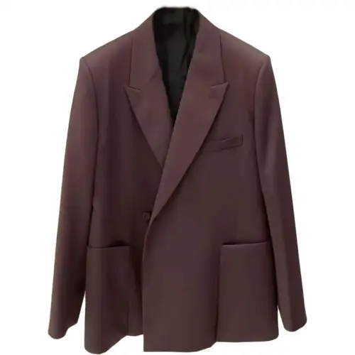 DIOR SS24 Business Suit Coat Men's Dark Red